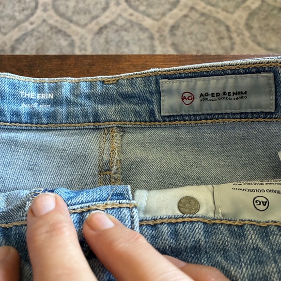 AG The Erin Light Wash Denim Pencil Skirt 27 | High Rise Jean Skirt Classic Fit - Picture 5 of 7